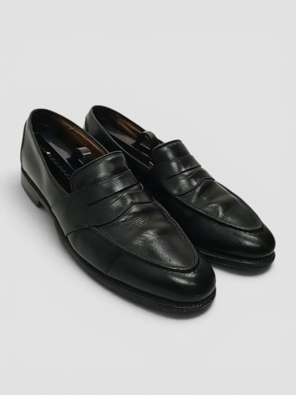 Allen Edmonds Black Leather Slip On Loafers 9 D